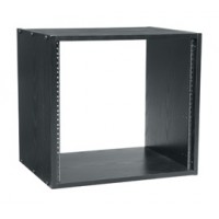 12 SPACE (21"), 22" DEEP BLACK MELAMINE RACK